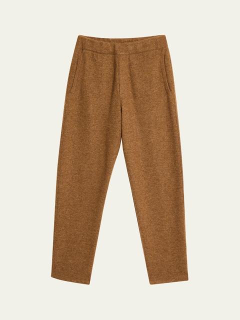 Loro Piana Men's Rio Bodro Novalis Cashmere Melange Pull-On Pants