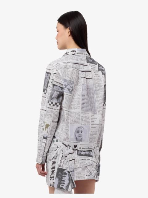 Moschino PRINTED COTTON POPLIN SHIRT