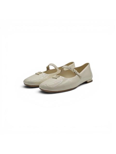 Louis Vuitton Swing Flat Mary Jane Ballerina Shoes Ivory EU 39 US 9 $1080
