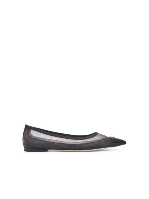 FENDI Fendi Colibri FF Ballet Flats