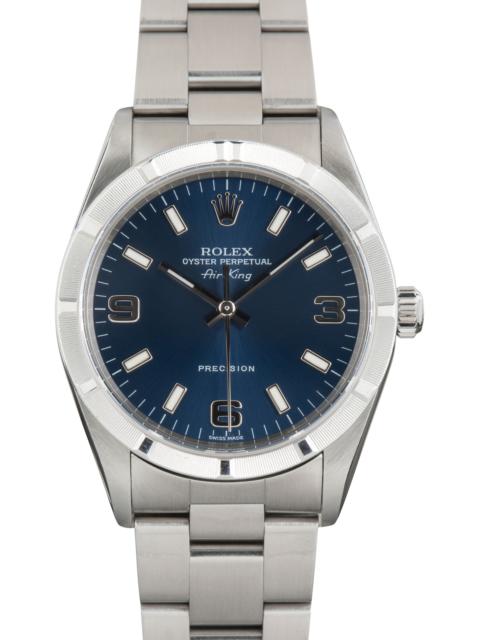 ROLEX Used Rolex Air-King Ref 14010M Blue Arabic Dial