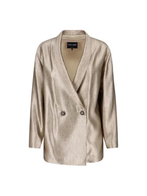 GIORGIO ARMANI Giorgio Armani Neutrals Jackets - Blazers Women