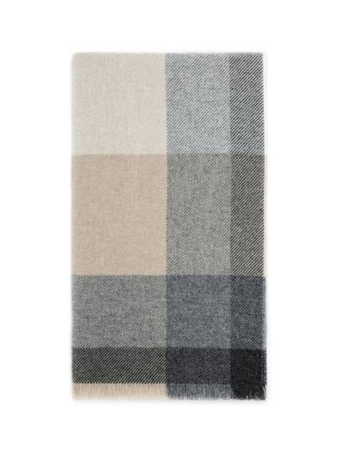 Brunello Cucinelli Brunello Cucinelli Wool and cashmere scarf in Brown at Nordstrom