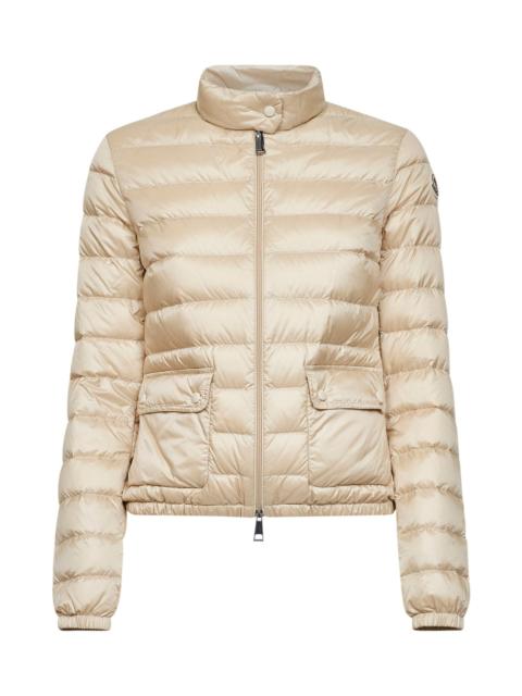 Moncler Light beige Lans short down jacket