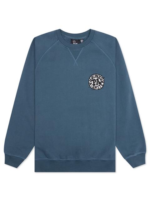by Parra AMSTERDAMMED CREW NECK SWEATSHIRT - WASHED BLUE