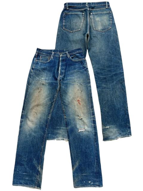 BEAMS PLUS Vtg Beams Plus Japan Selvedge Distressed Mudwash Denim Jeans