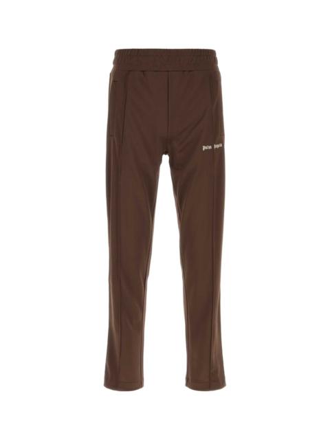 Palm Angels Palm Angels Men Chocolate Tech Fabric Joggers