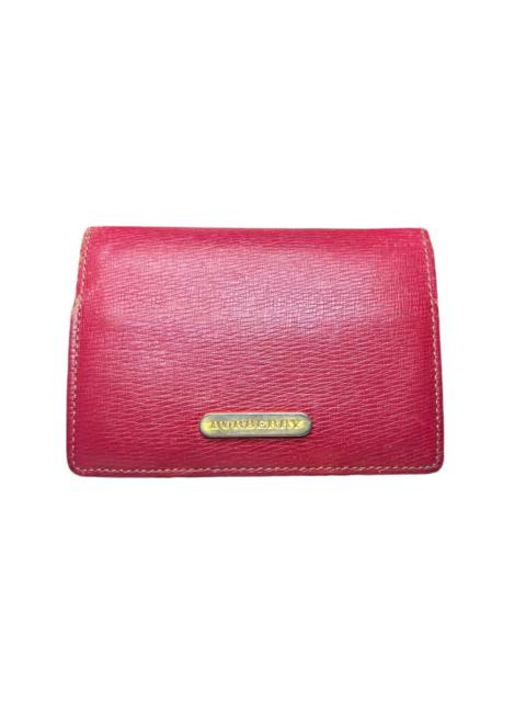 Burberry Burberry Red Leather Card Holder