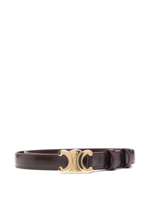 CELINE Celine Women Triomphe Small Leather Belt
