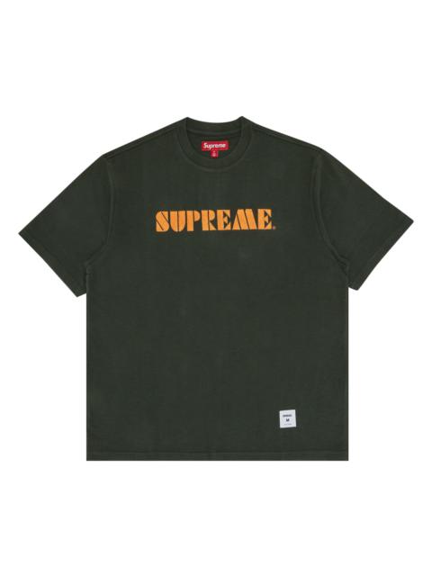 Supreme Supreme Stencil Embroidered Short-Sleeve Top 'Green'