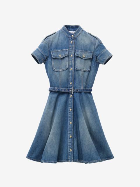 Alexander McQueen Shirt Denim Mini Dress