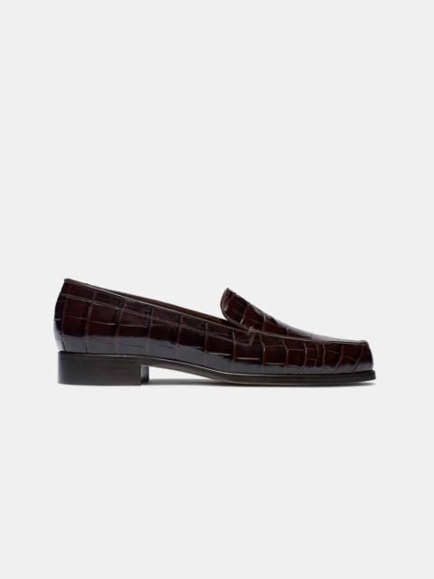 Emme Parsons DANIELLE IN ESPRESSO EMBOSSED CROC