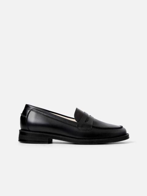 DUKE + DEXTER Wilde Black Penny Loafer - Women's