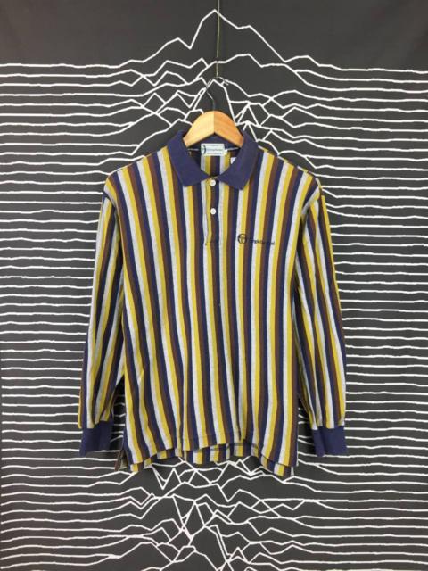 Other Designers Vintage - Vtg 90s Sergio Tachini Stripe Longsleeve Tee