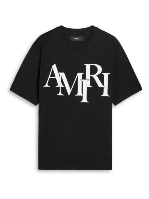 Amiri Staggered Logo Cotton T-shirt