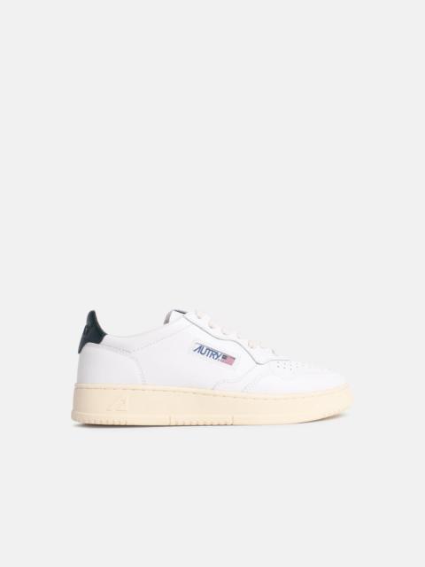 AUTRY 'MEDIALIST' WHITE LEATHER SNEAKERS