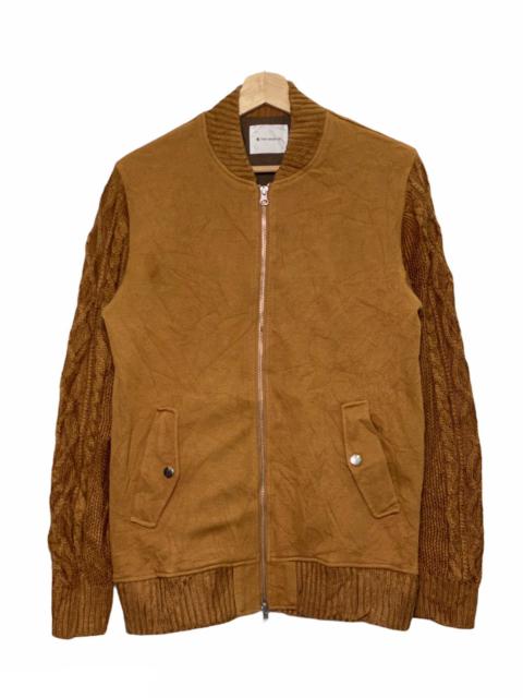 Other Designers Japanese Brand - The Shop TK Knit Sleeve Zipped Jacket