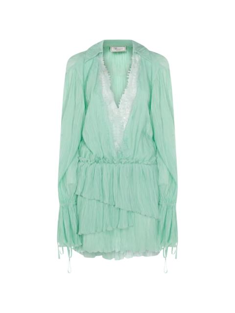 Blumarine Blumarine Ruffled Long-sleeve Dress