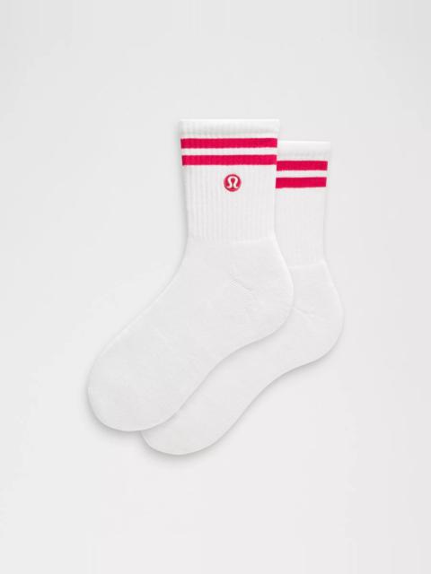 lululemon Unisex Daily Essential Quarter Socks *Stripe