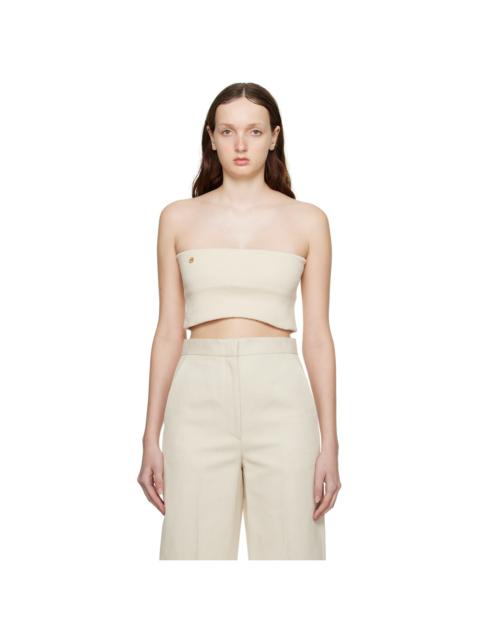 RECTO Beige Signature Tube Top