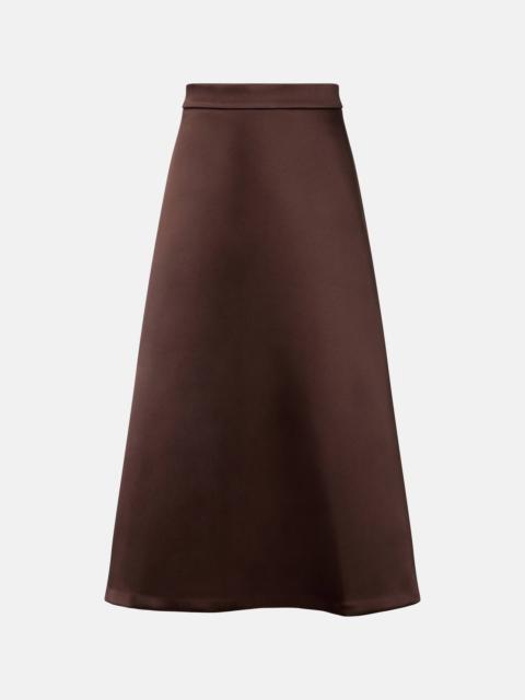 RÓHE Satin midi skirt