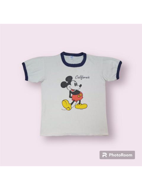 Other Designers Vintage T Shirt Mickey Mouse Mirror Print USA