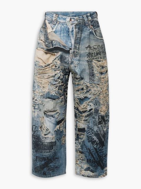 Acne Studios Wide-leg printed jeans