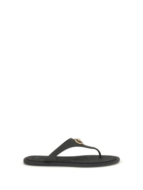 VERSACE Versace Rubber Thong Sandals