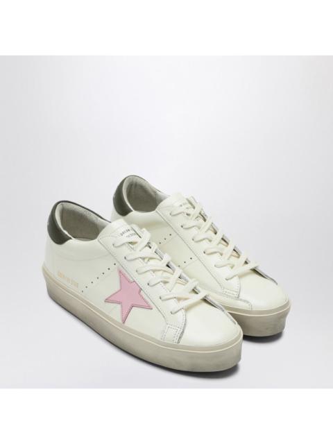 Golden Goose Golden Goose Sneaker Hi Star White/Pink/Dark Green Women