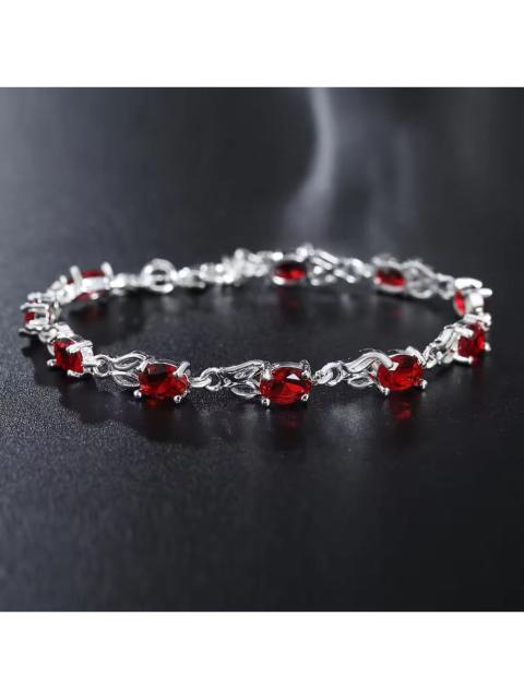 Other Designers Jewelry - Elegant Red Gemstone Bracelet