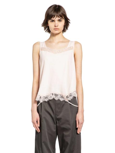 MM6 Maison Margiela Mirrored Lace Slip Top