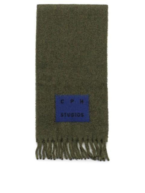 Other Designers Copenhagen Women's Green Wool Blend Scarf