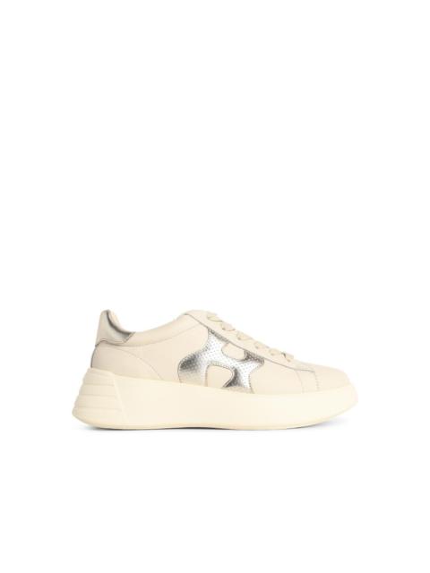 HOGAN Hogan 'HOGAN Rebel' Ivory Leather Sneakers