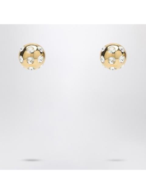 JACQUEMUS Jacquemus Square Round Earrings With Rhinestones Women