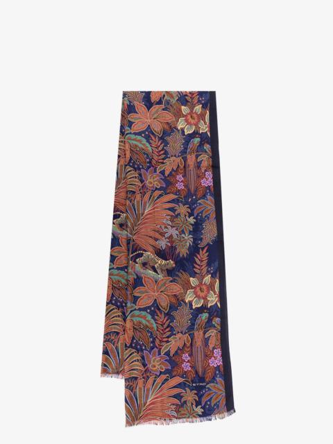 Etro Etro Man Scarf Man Blue Scarves