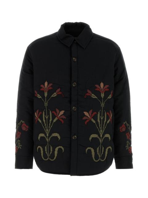 baziszt Black cotton padded jacket