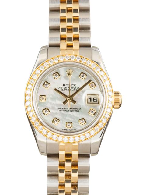 ROLEX Used Rolex Datejust 31 Ref 179383 Mother of Pearl Diamond Dial