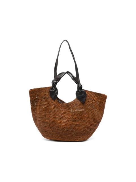 HEREU Fonol woven knotted tote bag