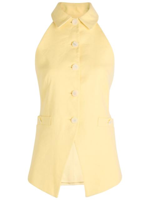 VERONICA BEARD Veronica Beard Orlinda Linen-blend top