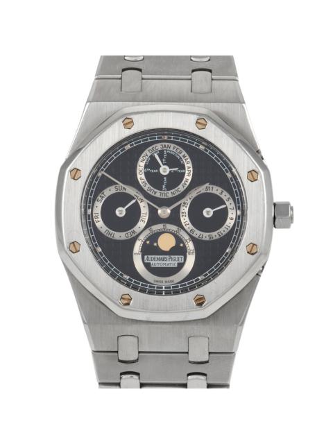 Pre-owned Audemars Piguet Royal Oak Blue Guilloche Dial Men's Watch 25820SP.OO.0944SP.02