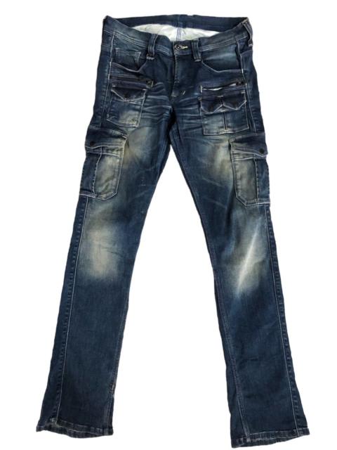 Other Designers Nicole Club - Nicole Tactical Cargo boot cut Denim Pants