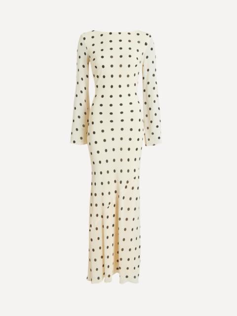 Reformation Esra Sundae Dot Maxi Dress