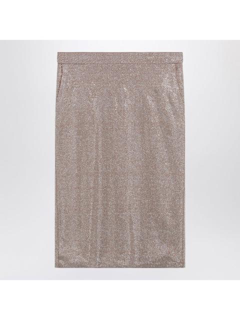 Giuseppe Di Morabito - Giuseppe di Morabito Midi skirt with silver rhinestones
