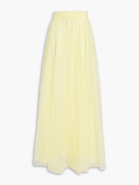 Zimmermann Gathered tulle maxi skirt