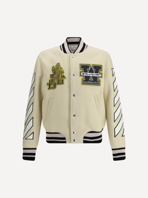 Off-White Lion Wool Varsity Jacket