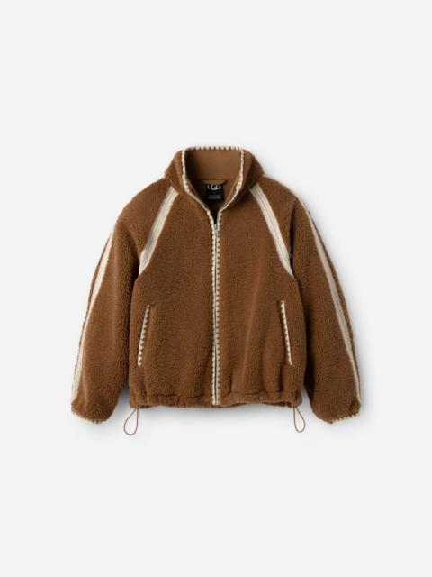 UGG ® Women's Nikia Crochet ®fluff Jacket Fleece/Recycled Materials in Chestnut