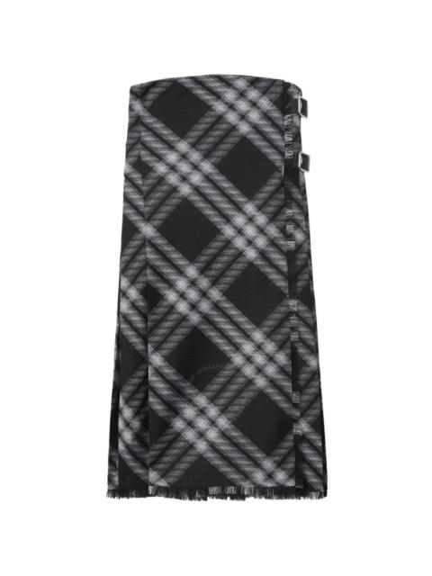 Burberry Checked Wrap Minidress
