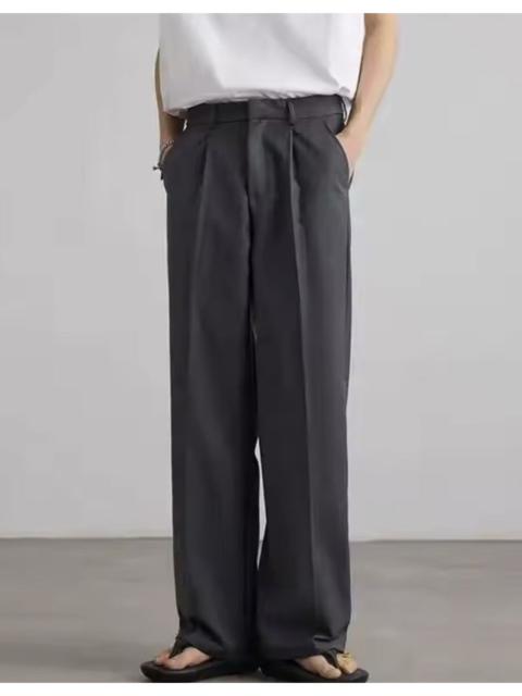 Other Designers Vintage - High Waist Straight Wide Leg Pleated Pants / Trousers