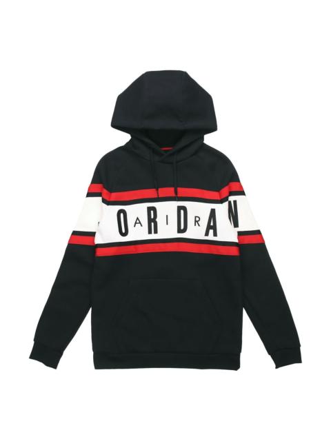 Jordan Air Jordan Air Fleece Pullover Hoodies Athleisure 'Black' BQ5655-010