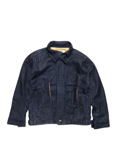 Other Designers Vintage 511 Kensho Abe Denim Jacket Leather Part Rare